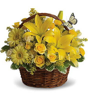 Basket Full of Wishes from Rees Flowers & Gifts in Gahanna, OH
